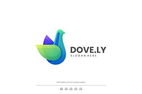 Dove Colorful Logo – MasterBundles