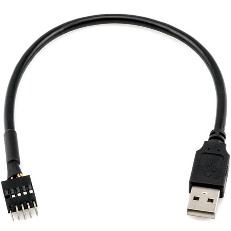 CRJ 9-Pin USB IDC Dupont Male Header to Single USB 2.0 Type A Male Cable : Amazon.in: Computers ...