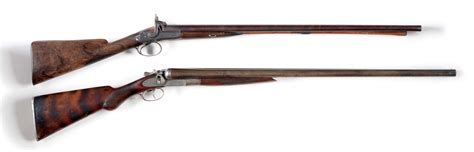 Antique Double-Barrel Shotguns, Lot of Two - auctions & price archive