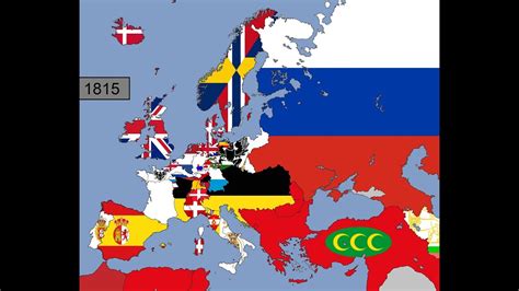 Europe: Timeline of National Flags: Part 2 - YouTube