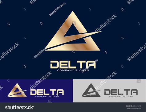 Delta Logo Template Design Vector Stock Vector (Royalty Free) 591449612