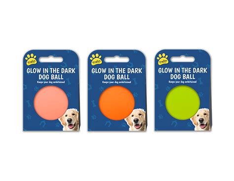 Wholesale glow in the dark dog ball