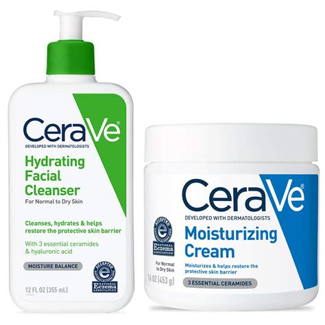 Buy CeraVe Daily Skin Care Set for Dry Skin | Contains CeraVe Moisturizing Cream and Hydrating ...