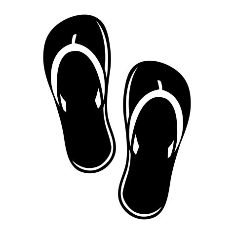 Flip Flop Shoe Vector Icon 554858 Vector Art at Vecteezy