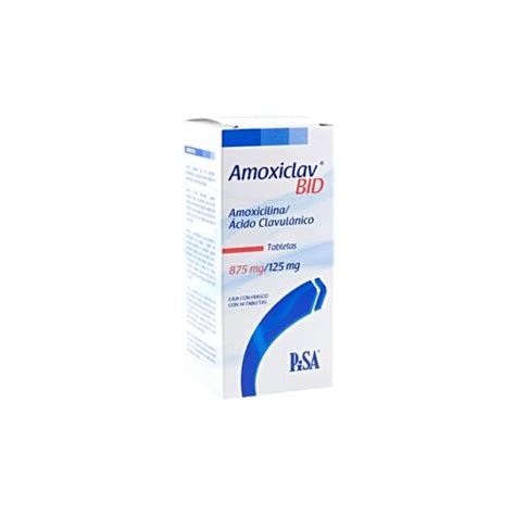 AMOXICLAV BID (AMOXICILLIN / CLAVULANIC ACID) 875MG / 125MG 14TAB ...