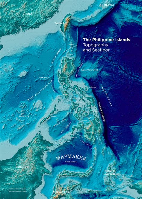 Coloured Topographic and Bathymetric Map of the Philippines : r/MapPorn