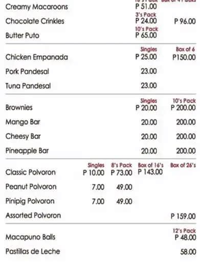 Red Ribbon Menu Philippines (2022) — Philippine Menus