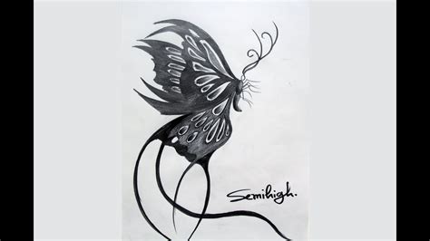 Butterfly Tattoo Drawings In Pencil