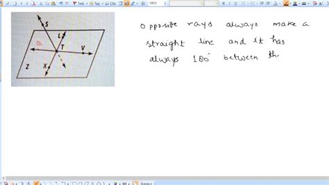 SOLVED: Name two opposite rays in the diagram below: Youmanswem