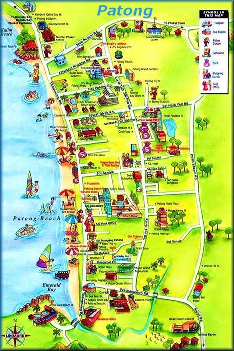 Phuket Karten/Maps: Patong-Beach-Karten,Kata Beach Karte,Kamala-Map