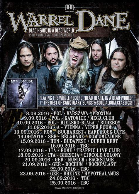 Koncert: WARREL DANE – DEAD HEART IN A DEAD WORLD | Dom omladine Beograda