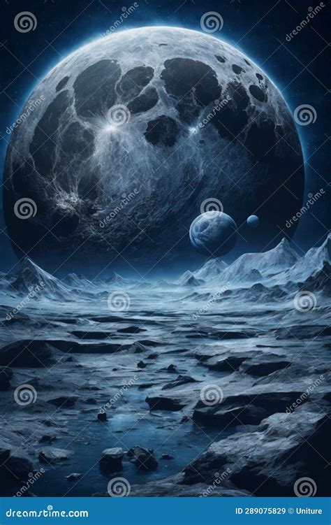 Full moon close up stock illustration. Illustration of light - 289075829