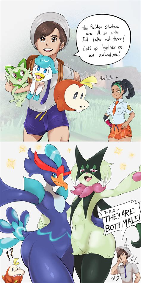 Paldea Pokemon Starters by KajiMateria on DeviantArt