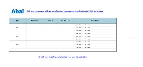 39 Agile User Story Templates (Word & Excel) ᐅ TemplateLab