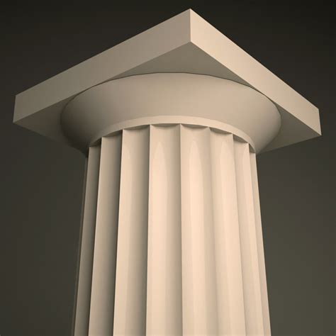 doric order column 3d model