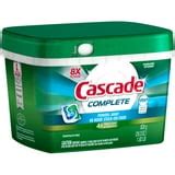 Cascade Complete Fresh Scent ActionPacs Dishwasher Detergent 29.2 oz. Plastic Tub - Walmart.com