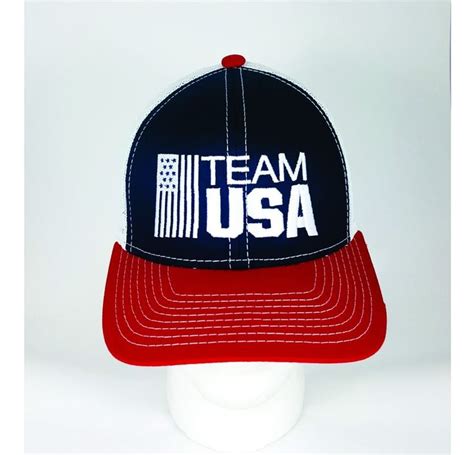 Team USA Cap. Team USA Hat. Embroidered. Velcro Trucker Mesh Back. Olympics 2016 | Usa cap, Team ...