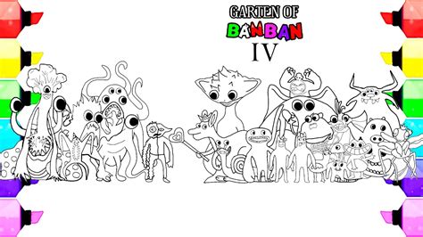 Garten Of Banban Chapter 4 New Coloring pages / Color All New Monsters / Cartoon - On & On [NCS ...