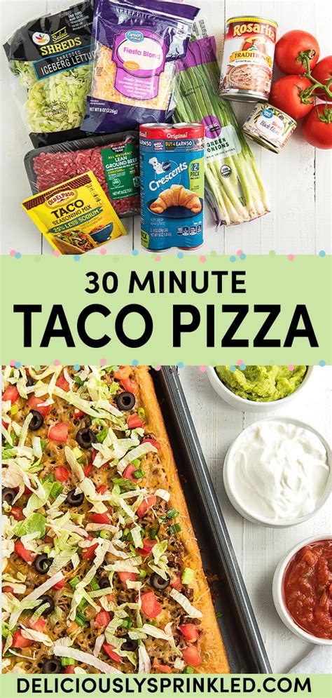 Taco Pizza Recipe – Deliciously Sprinkled