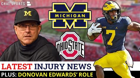 Michigan Football Injury Speculation, Ohio State Game Rumors, Latest On Blake Corum, Donovan ...