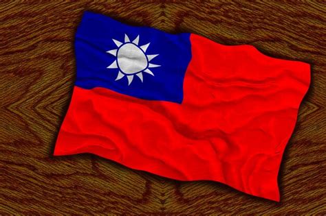 Premium Photo | National flag of taiwan background with flag of taiwan