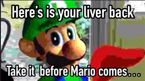 3 days until Mario steals your liver [ GOOD ENDING ] Luigi gives you ...