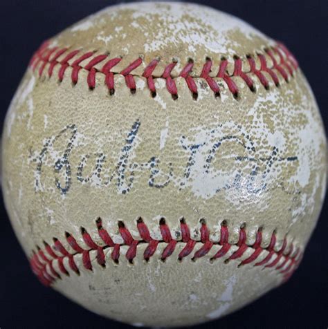 Autographed Babe Ruth Baseball - Official League Worth JSA #Y26146