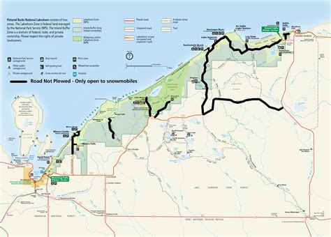 Pictured Rocks Waterfall Map