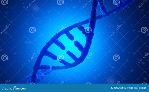 3D Rendered Illustration of a DNA Helix Stock Illustration - Illustration of clone, genetic ...