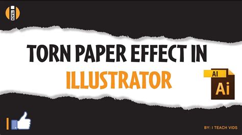 TORN PAPER EFFECT IN ILLUSTRATOR - YouTube