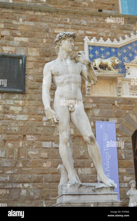 Statue of David Replica, Florence, Italy Stock Photo - Alamy