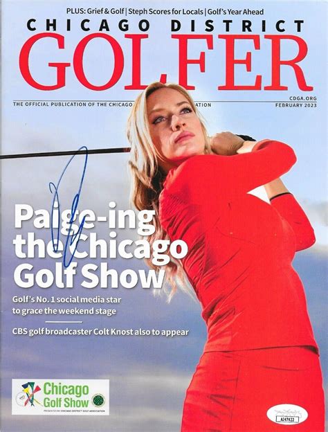 Paige Spiranac LPGA Golf signed Magazine autographed JSA Certified ...