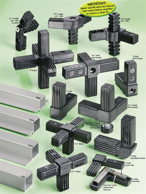 Square Tube Connector Xwx ROSS HANDLING LTD Steel, 48% OFF