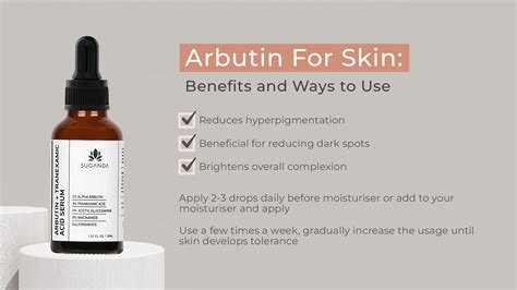 Arbutin For Skin: Benefits and Ways to Use | Suganda Skincare