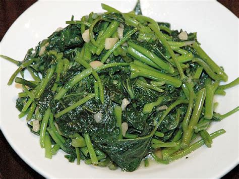 Stir Fried Sweet Potato Leaves ~ asiadeli