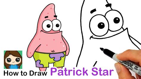 How to Draw Patrick Star | SpongeBob SquarePants - YouTube