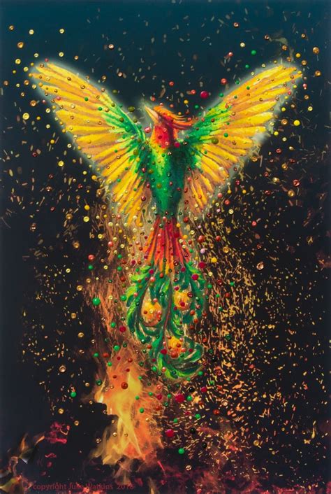 The Energy Art Store By Julia Watkins — Phoenix Rising Energy Painting ...