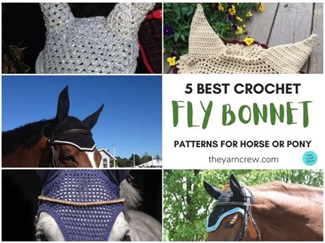 5 Best Crochet Fly Bonnet Patterns For Horse Or Pony - The Yarn Crew