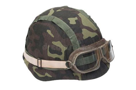 Us Army Helmet with a Desert Camouflage Cover Stock Photo - Image of ...