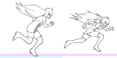 Tomoe Run Animation WIP by hybridmink on DeviantArt