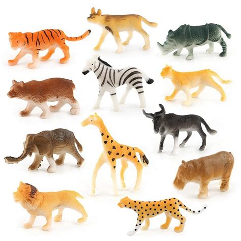 Buy KASTWAVE Safari Animals Figures Toys Realistic Jumbo Wild Zoo ...