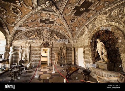 UK, England, Bedfordshire, Woburn Abbey interior, the grotto, created Stock Photo, Royalty Free ...