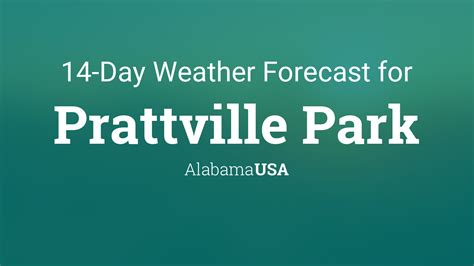 Prattville Park, Alabama, USA 14 day weather forecast