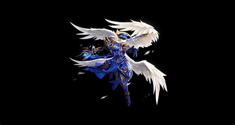 Download Armor Wings Warrior Angel Video Game Mu Online 4k Ultra HD Wallpaper by TaeKwon Kim