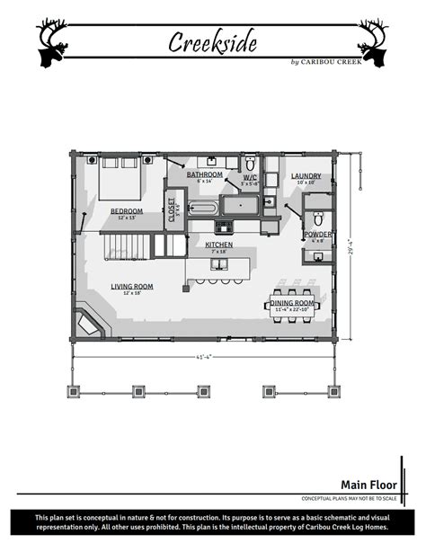 Creekside Floor Plan - Caribou Creek Log Homes