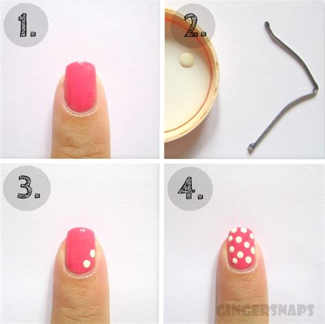 DIY: Easy Nail Art for Beginners - Polka Dots | GingerSnaps