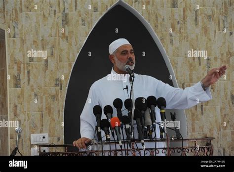 9 July 2011. Gaza,Palestine. Ismail Haniyeh, Prime Minister of the ...