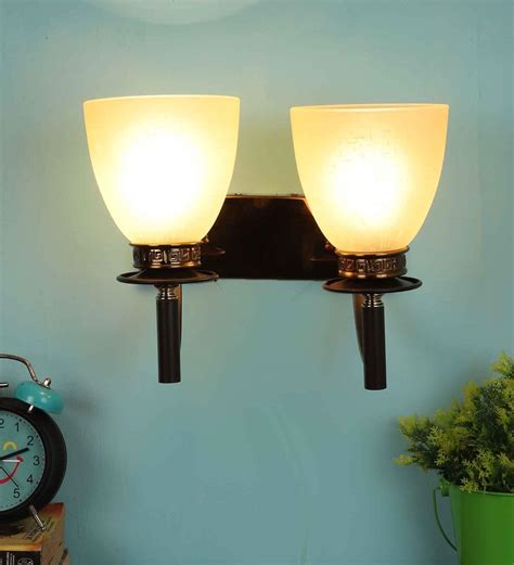 Buy Gold Wood And Iron Wall Lights By Eliante By Jainsons Lights at 44% ...