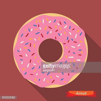 Donut With Coloured Sprinkles. Stock Clipart | Royalty-Free | FreeImages