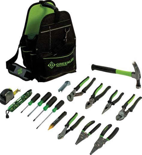 11" OPEN TOOL CARRIER 17 PIECE TOOL KIT - Greenlee -Faster, Safer ...